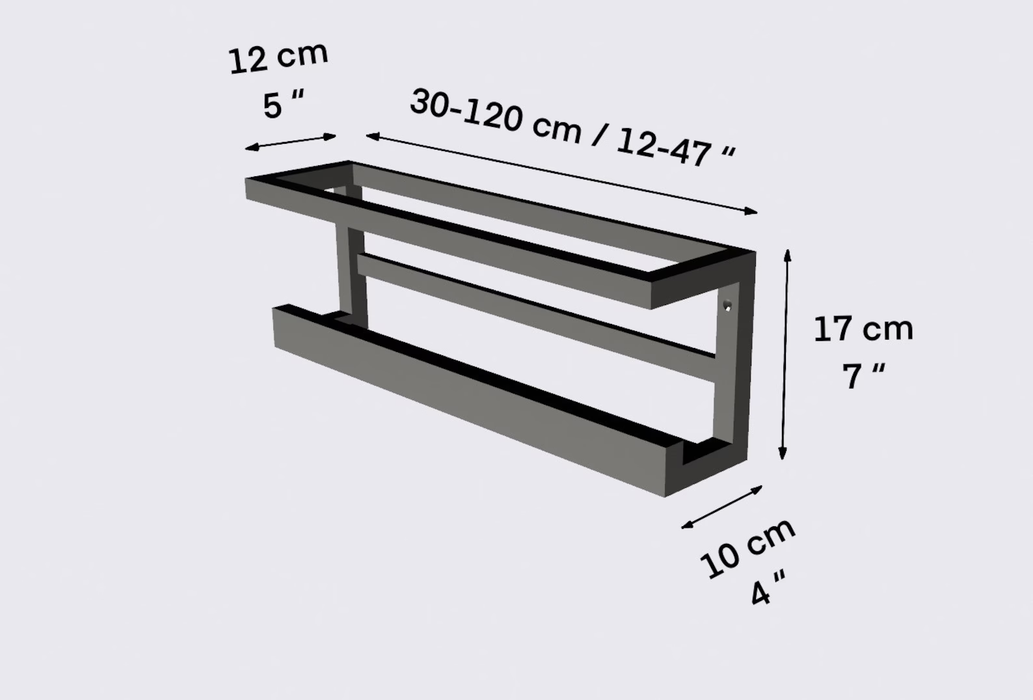 Entryway open floating rack