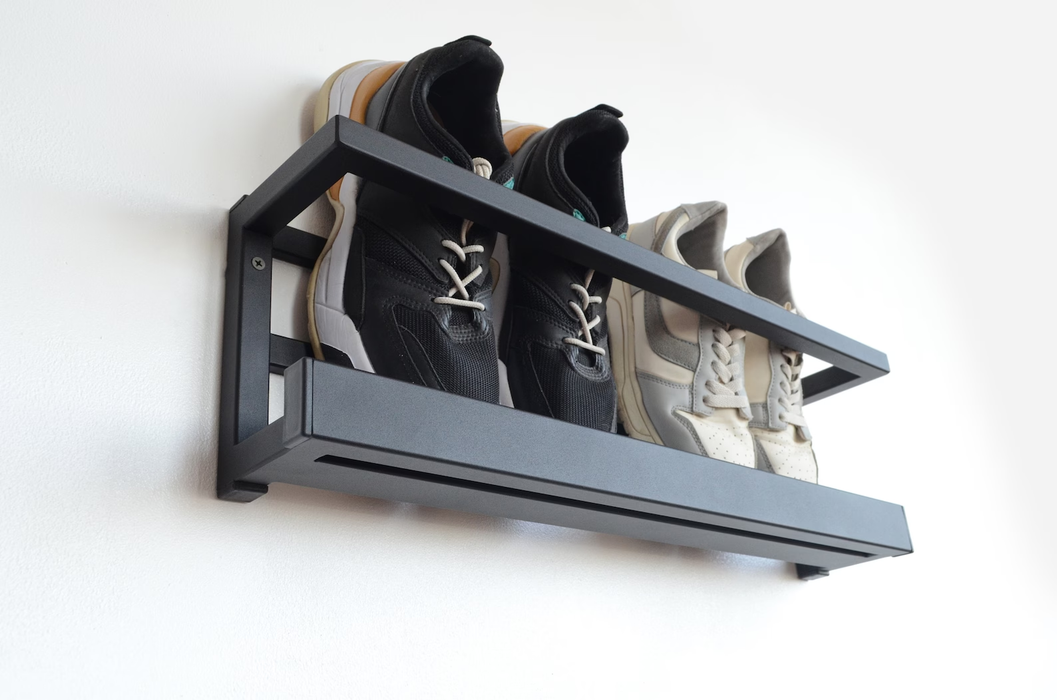 Entryway open floating rack