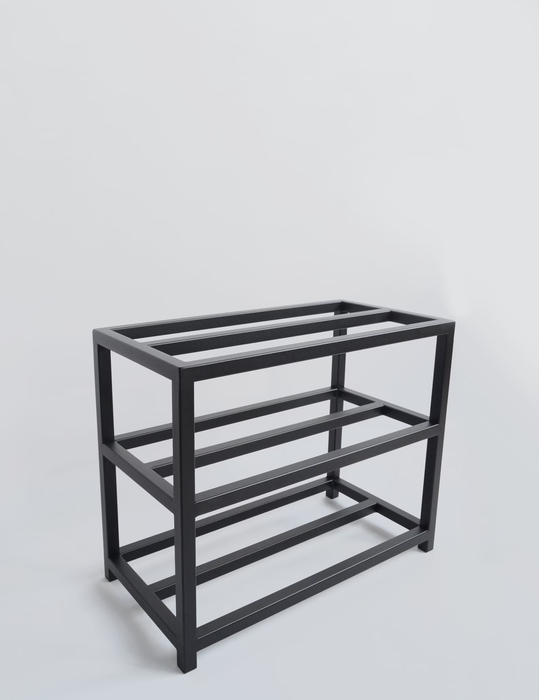 Industrial metal shoe stand