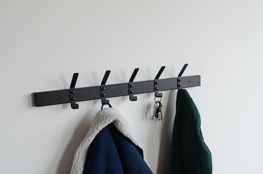 Metal clothing shelf