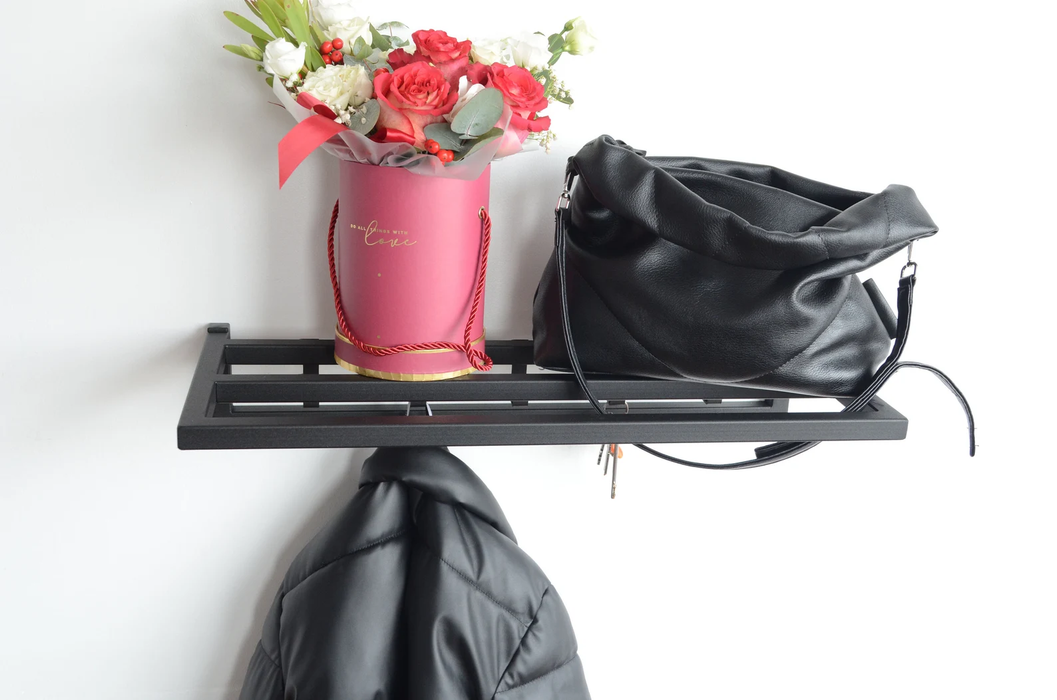 Wall metal coat rack